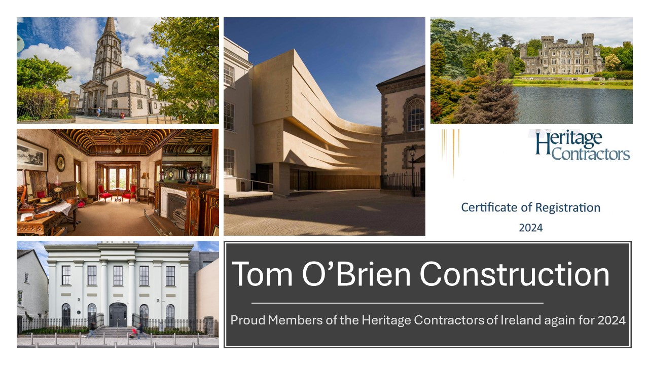 TOBC renews Heritage Contractors of Ireland Membership for 2024