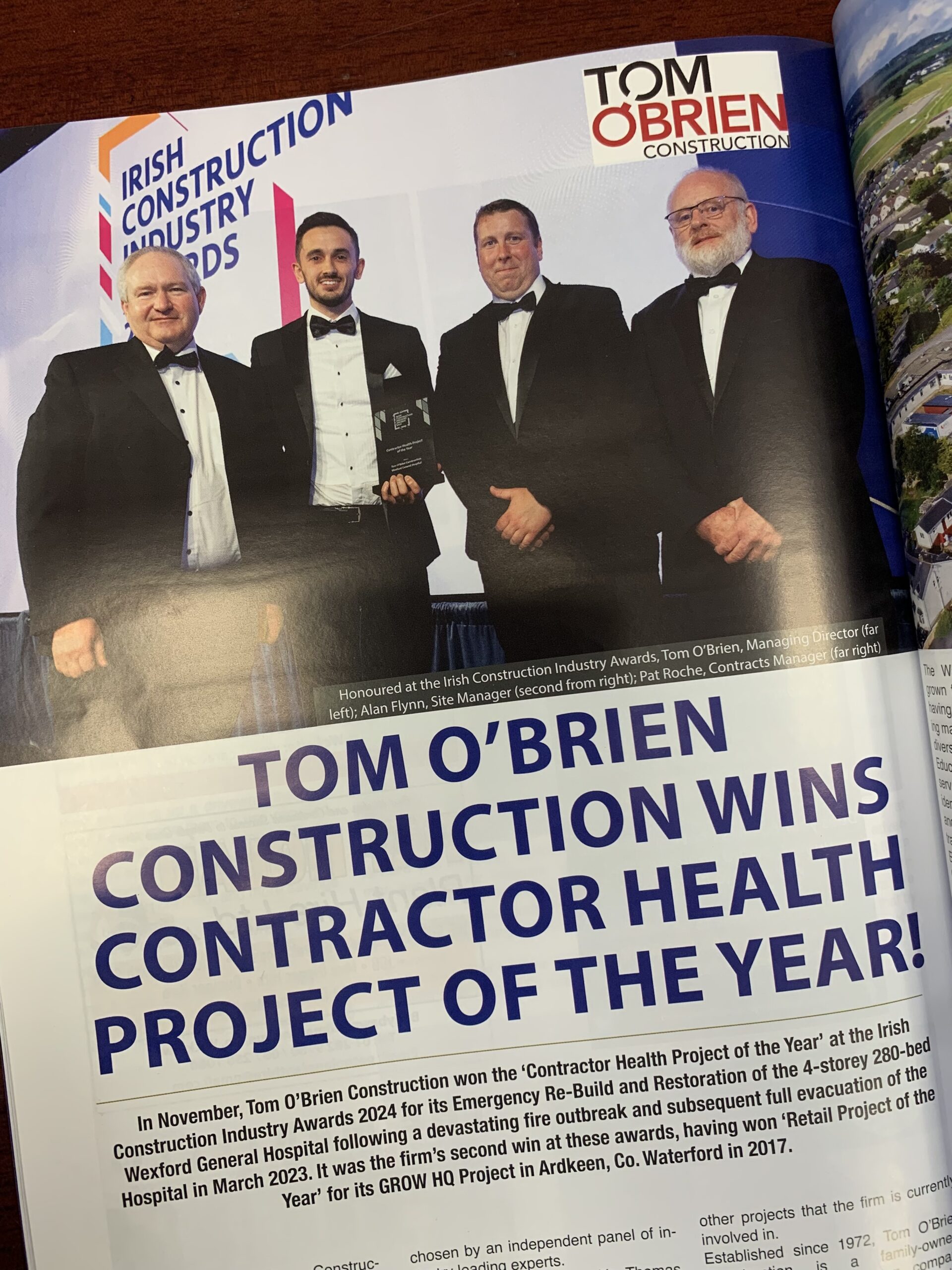 TOBC feature in Building Ireland Magazine