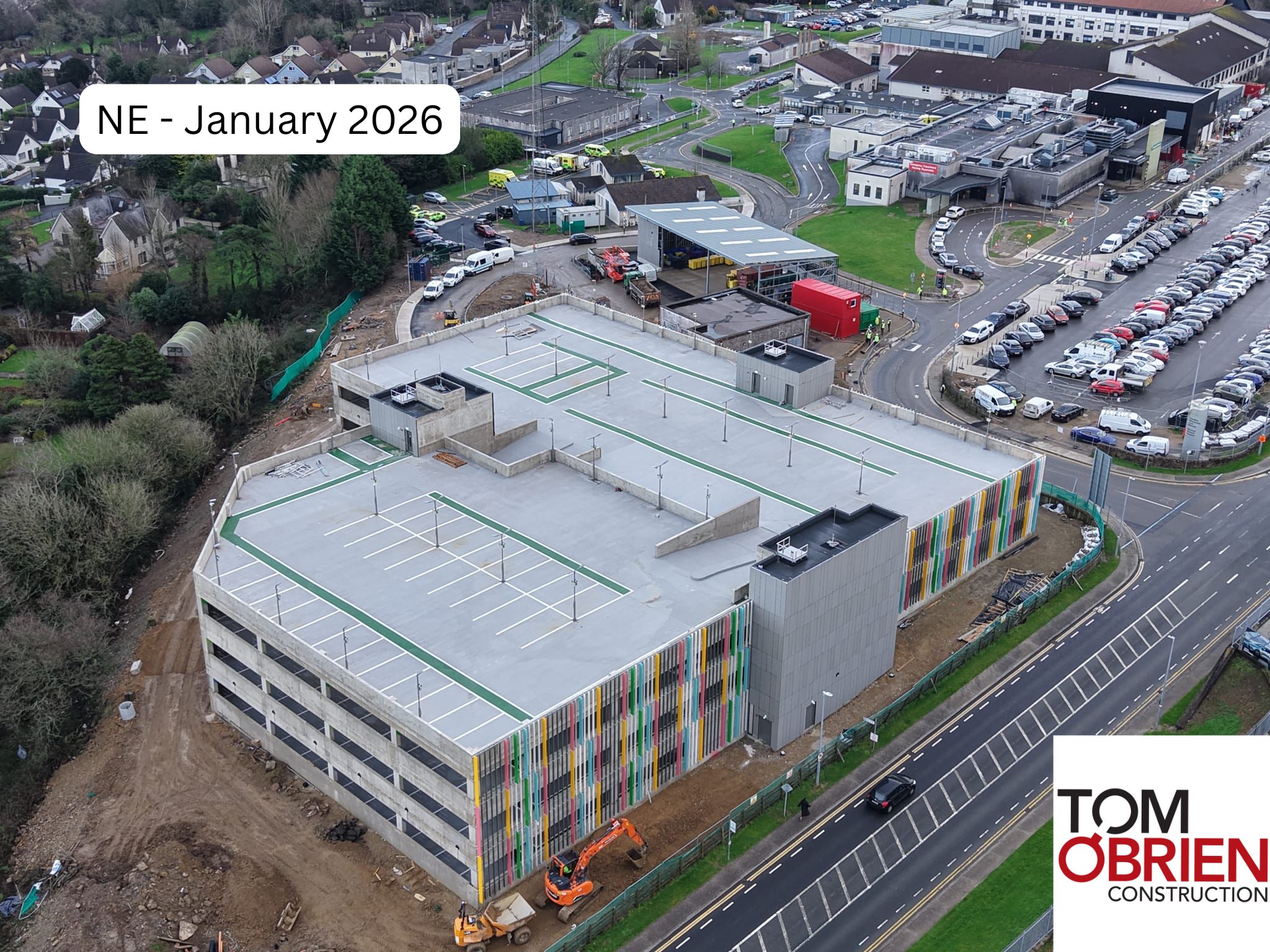 New Multi-Storey Car Park at Wexford General Hospital nearing completion